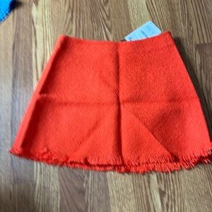 Zara bright orange skir. New with tags never used size medium